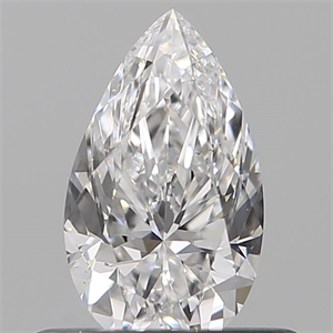 Foto Diamante Natural 0.12 quilates, De pera , Color D, claridad VS2 y certificado IGI de