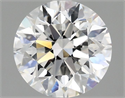 Lab Grown Diamond 2.08 Carats, Round with Excellent Cut, D Color, VVS2 Clarity and Certified by IGI