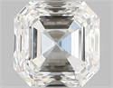 Natural Diamond 0.90 Carats, Asscher with  Cut, H Color, SI1 Clarity and Certified by GIA