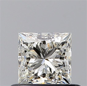 Picture of Natural Diamond 0.50 Carats, Princess with  Cut, J Color, VS1 Clarity and Certified by GIA