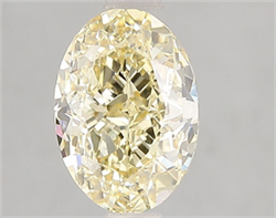 Picture of Lab Grown Diamond 2.17 Carats, Oval with  Cut, Fancy Yellow Color, VS1 Clarity and Certified by IGI