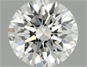 Lab Grown Diamond 1.54 Carats, Round with Excellent Cut, E Color, VS2 Clarity and Certified by IGI