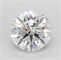 Lab Grown Diamond 1.03 Carats, Round with Ideal Cut, D Color, VVS2 Clarity and Certified by IGI