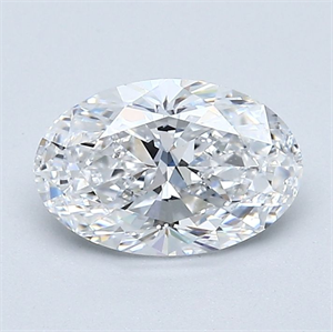 Picture of Natural Diamond 1.20 Carats, Oval with  Cut, D Color, VVS2 Clarity and Certified by GIA