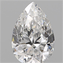 Natural Diamond 0.14 Carats, Pear with  Cut, D Color, VVS1 Clarity and Certified by IGI