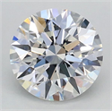 Lab Grown Diamond 1.07 Carats, Round with Ideal Cut, D Color, VS1 Clarity and Certified by IGI