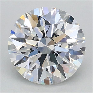 Picture of Lab Grown Diamond 1.07 Carats, Round with Ideal Cut, D Color, VS1 Clarity and Certified by IGI