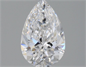 Natural Diamond 1.03 Carats, Pear with  Cut, D Color, VVS2 Clarity and Certified by GIA