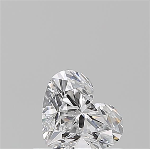 Picture of Natural Diamond 0.52 Carats, Heart with  Cut, D Color, SI1 Clarity and Certified by GIA