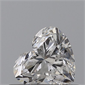 Natural Diamond 0.45 Carats, Heart with  Cut, E Color, VS1 Clarity and Certified by GIA