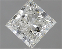 Natural Diamond 0.81 Carats, Princess with  Cut, G Color, VS2 Clarity and Certified by IGI