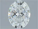Natural Diamond 0.63 Carats, Oval with  Cut, F Color, SI2 Clarity and Certified by GIA