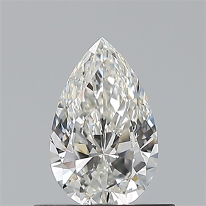Foto Diamante Natural 0.50 quilates, De pera , Color G, claridad VVS2 y certificado GIA de