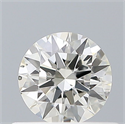 Natural Diamond 0.40 Carats, Round with Excellent Cut, J Color, SI2 Clarity and Certified by GIA