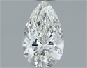 Diamante Natural 0.60 quilates, De pera , Color H, claridad SI1 y certificado GIA