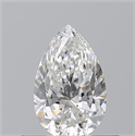 Natural Diamond 0.50 Carats, Pear with  Cut, F Color, SI1 Clarity and Certified by GIA