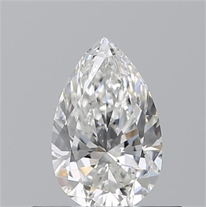 Picture of Natural Diamond 0.50 Carats, Pear with  Cut, F Color, SI1 Clarity and Certified by GIA