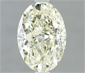 Natural Diamond 0.73 Carats, Oval with  Cut, K Color, SI1 Clarity and Certified by IGI