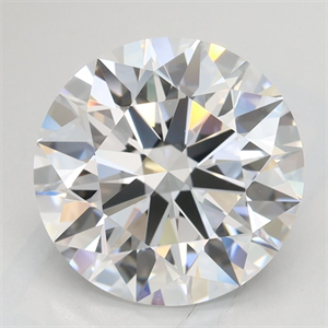 Picture of Lab Grown Diamond 3.07 Carats, Round with Excellent Cut, D Color, VVS1 Clarity and Certified by GIA