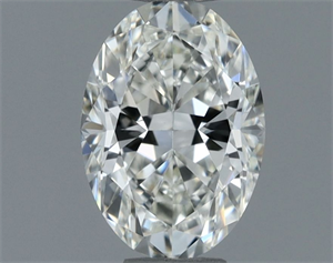 Picture of Natural Diamond 0.50 Carats, Oval with  Cut, H Color, VVS2 Clarity and Certified by IGI