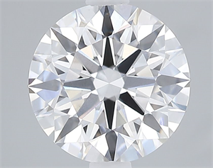 Picture of Lab Grown Diamond 2.34 Carats, Round with Excellent Cut, D Color, VS1 Clarity and Certified by GIA