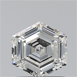 Picture of Natural Diamond 0.70 Carats, HEXAGONAL with  Cut, G Color, VVS2 Clarity and Certified by GIA