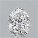 Natural Diamond 0.54 Carats, Oval with  Cut, E Color, VVS1 Clarity and Certified by GIA