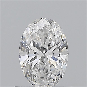 Picture of Natural Diamond 0.54 Carats, Oval with  Cut, E Color, VVS1 Clarity and Certified by GIA
