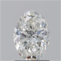 Natural Diamond 1.21 Carats, Oval with  Cut, H Color, SI1 Clarity and Certified by GIA