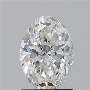 Picture of Natural Diamond 1.21 Carats, Oval with  Cut, H Color, SI1 Clarity and Certified by GIA