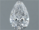 Natural Diamond 0.61 Carats, Pear with  Cut, E Color, VS2 Clarity and Certified by GIA