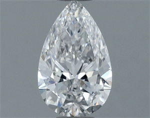 Picture of Natural Diamond 0.61 Carats, Pear with  Cut, E Color, VS2 Clarity and Certified by GIA