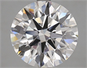 Del inventario de diamantes de laboratorio, 2.01 quilates, Redondo , Color E, claridad VVS2 y certificado IGI