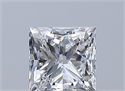 Natural Diamond 0.50 Carats, Princess with  Cut, E Color, VS2 Clarity and Certified by GIA