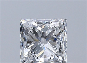 Picture of Natural Diamond 0.50 Carats, Princess with  Cut, E Color, VS2 Clarity and Certified by GIA