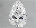 Diamante Natural 0.80 quilates, De pera , Color E, claridad SI2 y certificado GIA