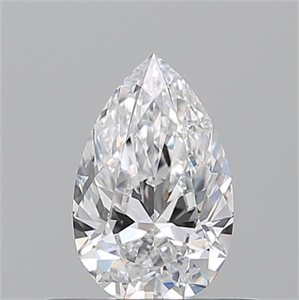 Foto Diamante Natural 0.50 quilates, De pera , Color D, claridad SI2 y certificado GIA de