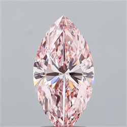 Picture of Lab Grown Diamond 2.03 Carats, Marquise with  Cut, Fancy Intense Pink Color, VVS2 Clarity and Certified by IGI