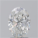 Natural Diamond 2.02 Carats, Oval with  Cut, G Color, VS2 Clarity and Certified by GIA