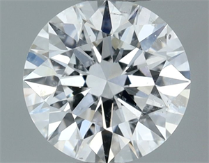 Picture of Natural Diamond 0.50 Carats, Round with Excellent Cut, E Color, I1 Clarity and Certified by GIA