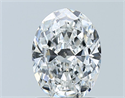 Natural Diamond 1.21 Carats, Oval with  Cut, F Color, VVS1 Clarity and Certified by GIA