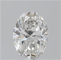 Natural Diamond 1.50 Carats, Oval with  Cut, G Color, SI2 Clarity and Certified by GIA
