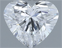 Natural Diamond 0.37 Carats, Heart with  Cut, D Color, VS2 Clarity and Certified by GIA
