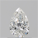 Natural Diamond 0.50 Carats, Pear with  Cut, G Color, VS1 Clarity and Certified by GIA