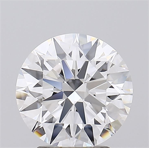 Picture of Lab Grown Diamond 2.75 Carats, Round with Excellent Cut, D Color, FL Clarity and Certified by GIA