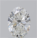 Natural Diamond 1.02 Carats, Oval with  Cut, H Color, VS1 Clarity and Certified by GIA