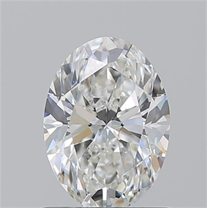 Picture of Natural Diamond 1.02 Carats, Oval with  Cut, H Color, VS1 Clarity and Certified by GIA