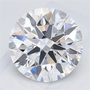 Picture of Lab Grown Diamond 2.11 Carats, Round with Ideal Cut, D Color, IF Clarity and Certified by IGI