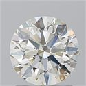 Natural Diamond 1.40 Carats, Round with Excellent Cut, K Color, VVS1 Clarity and Certified by IGI