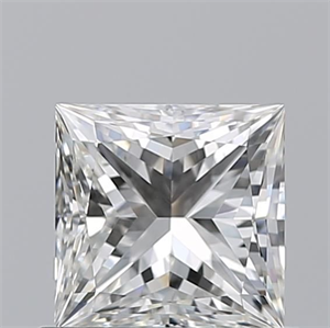 Picture of Natural Diamond 0.81 Carats, Princess with  Cut, H Color, VVS1 Clarity and Certified by GIA